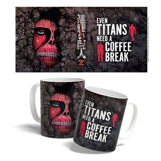Attack on Titan Taza Titan Coffee Break Time 325 ml