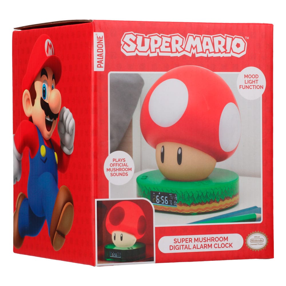Super Mario despertador con luz Super Mushroom - Z POP Toys