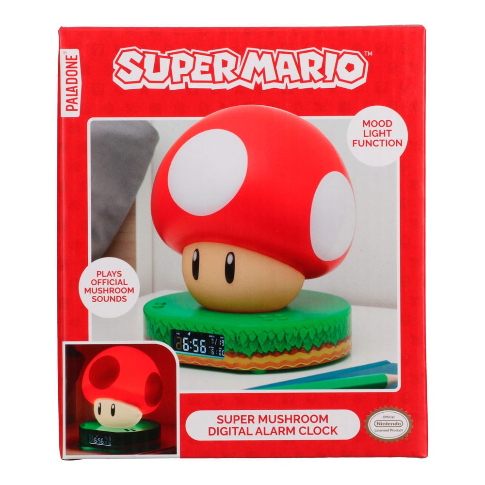 Super Mario despertador con luz Super Mushroom - Z POP Toys
