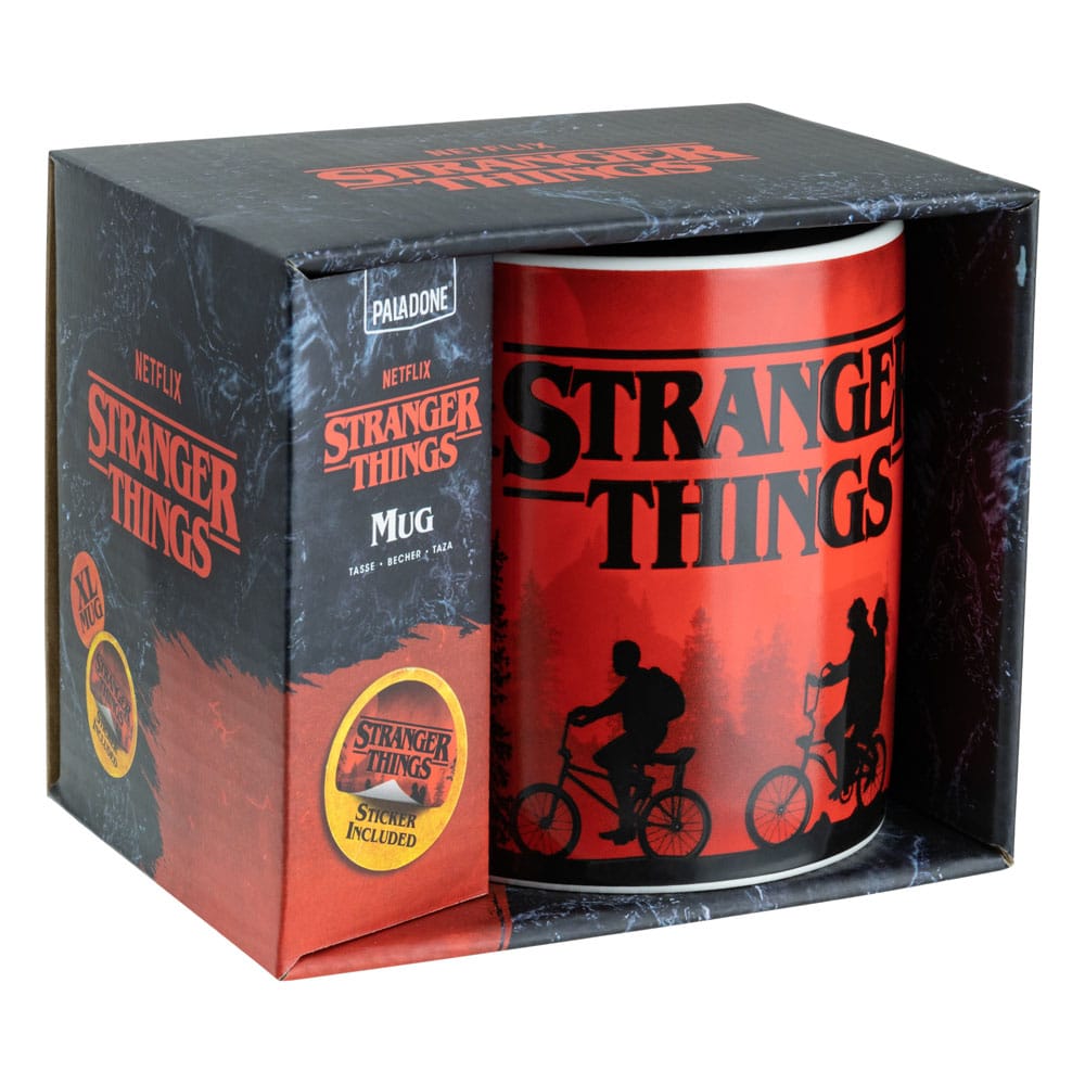 Stranger Things Taza y pegatinas XL