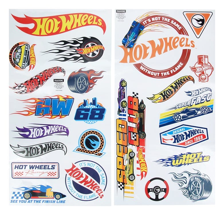 Hot Wheels Set de Pegatinas de Pared