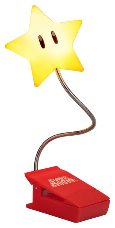 Super Mario Lámpara Super Star Clip 33 cm