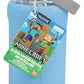 Minecraft Botella de agua de cristal con funda