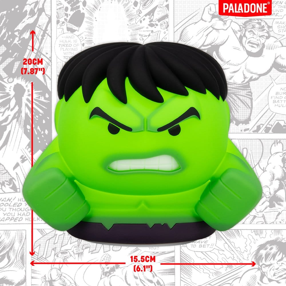 Marvel Universe SquishyGlo Lámpara Hulk Rechargeable 15 cm