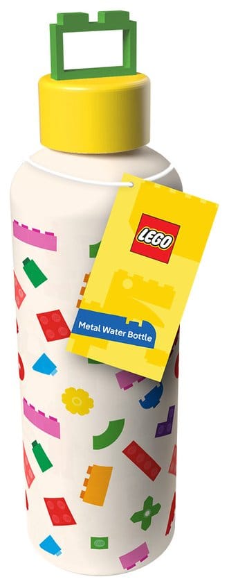 Lego Botella de agua de metal con tapa con forma