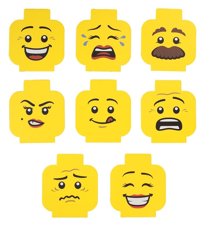 Lego Pack de 8 Posavasos Cartas
