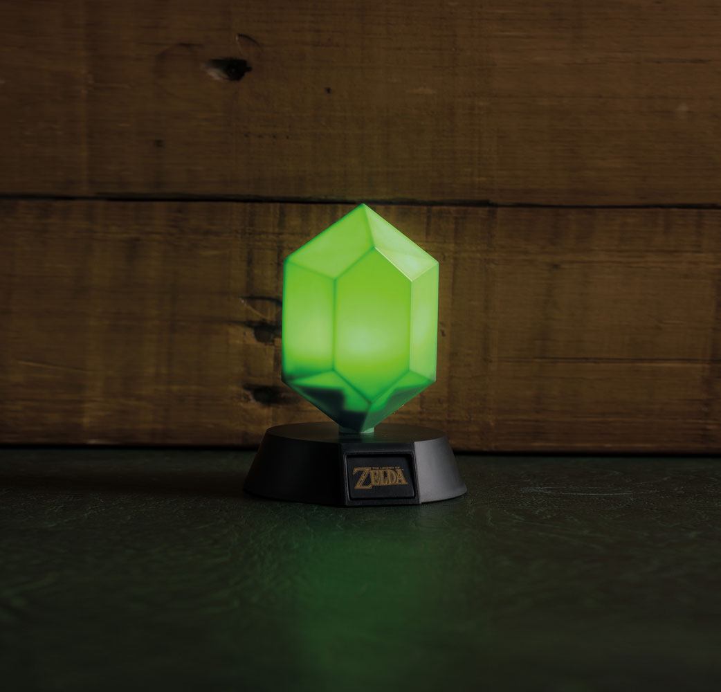 Legend of Zelda lámpara 3D Green Rupee 10 cm