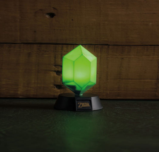 Legend of Zelda lámpara 3D Green Rupee 10 cm