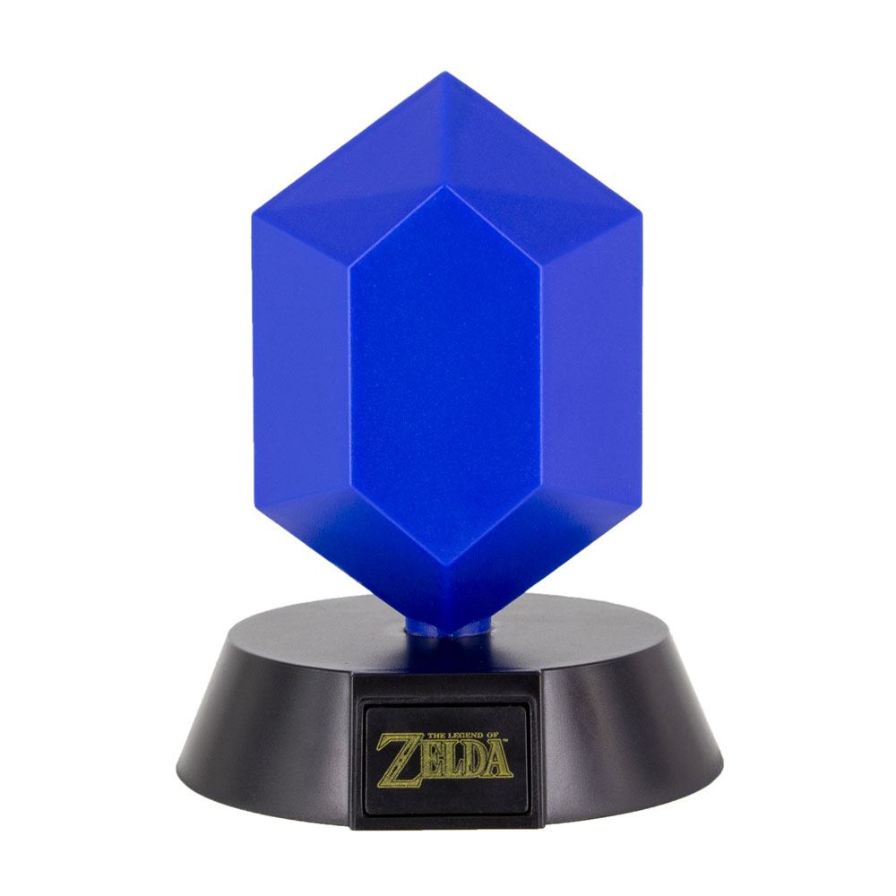 The Legend of Zelda Bros lámpara 3D Icon Blue Rupee 10 cm