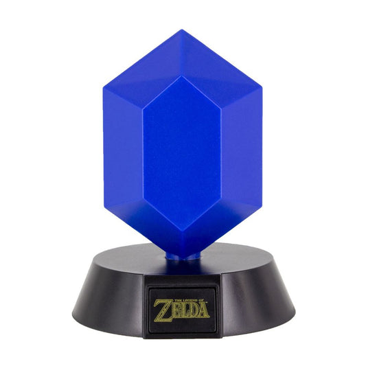 The Legend of Zelda Bros lámpara 3D Icon Blue Rupee 10 cm