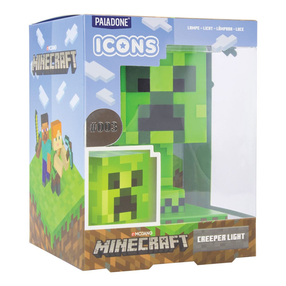 Minecraft Lámpara Icons Creeper 11 cm
