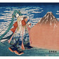 Katsushika Hokusai x Hatsune Miku Panel acrílico Thirty-six Views of Mount Fuji Fine Wind, Clear Morning 30 cm