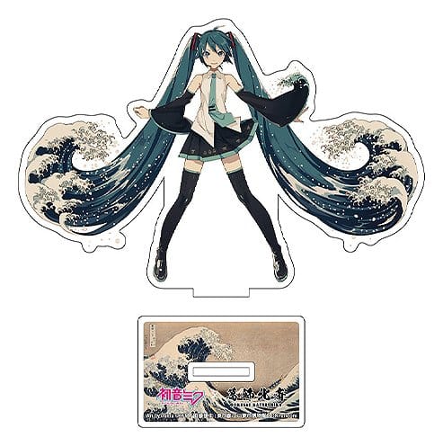 Hatsune Miku x Katsushika Hokusai iXima Surtido de soportes acrílicos troquelados 10 cm