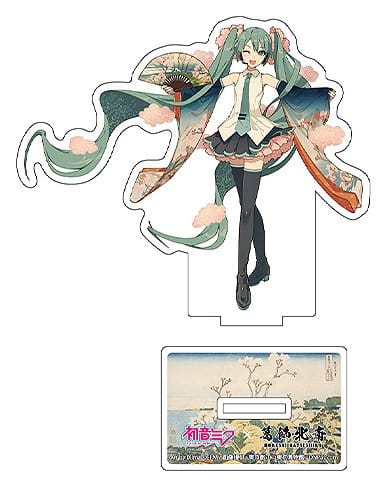 Hatsune Miku x Katsushika Hokusai iXima Soporte acrílico Shinagawa Gotenyama on the Tokaido 10 cm (5)
