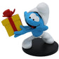 Los Pitufos Estatua Pitufo Bromista con Regalo 10 cm