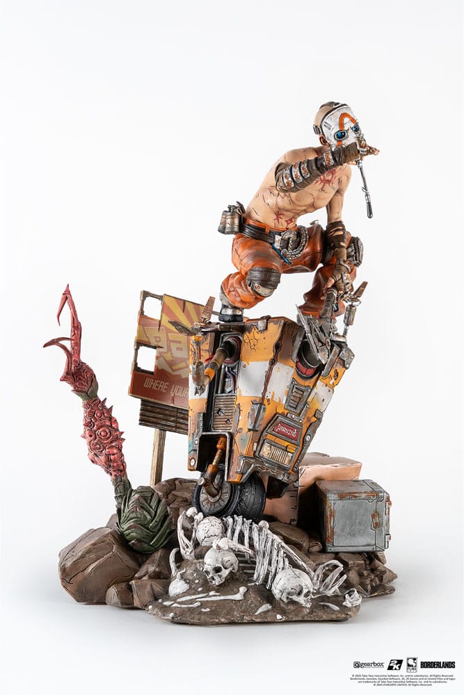 Borderlands 3 Estatua 1/6 Psycho & Claptrap Diorama 40 cm - Z POP Toys