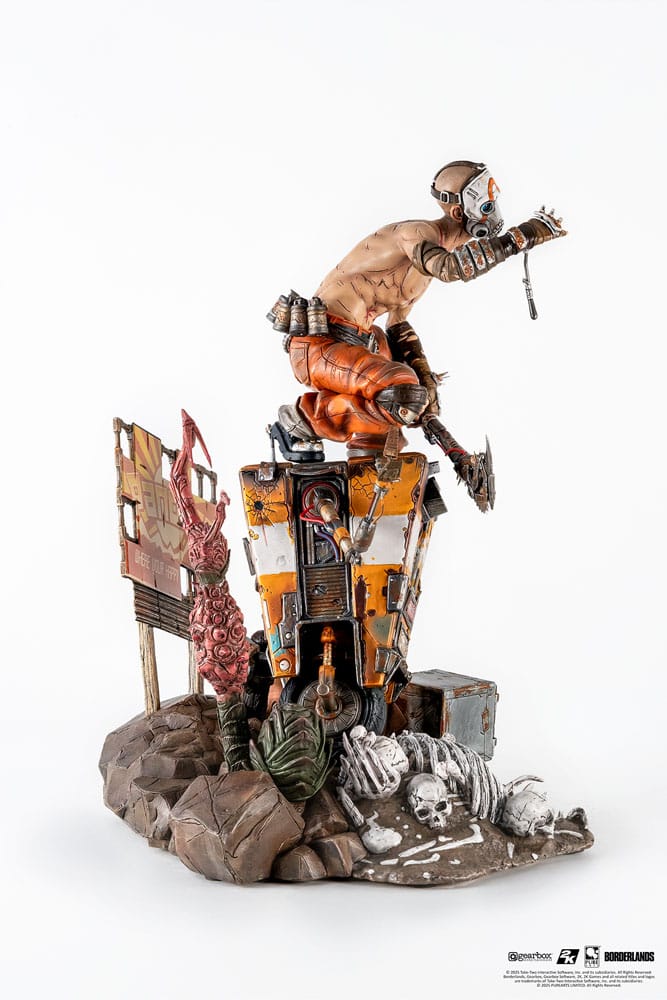 Borderlands 3 Estatua 1/6 Psycho & Claptrap Diorama 40 cm - Z POP Toys