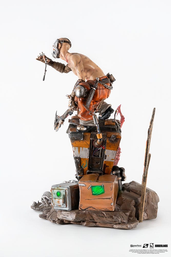 Borderlands 3 Estatua 1/6 Psycho & Claptrap Diorama 40 cm - Z POP Toys