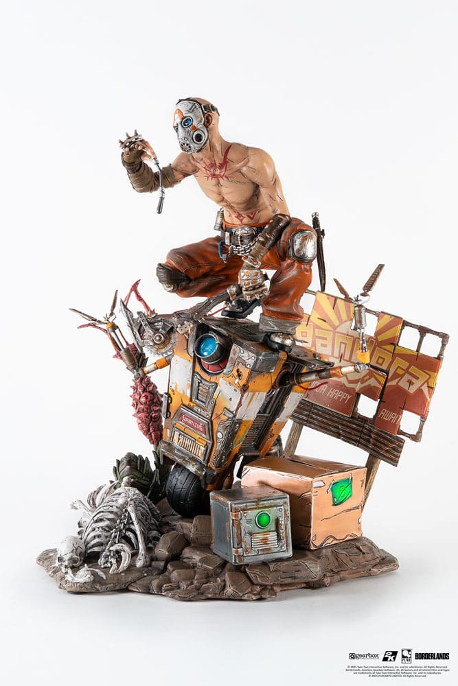 Borderlands 3 Estatua 1/6 Psycho & Claptrap Diorama 40 cm - Z POP Toys
