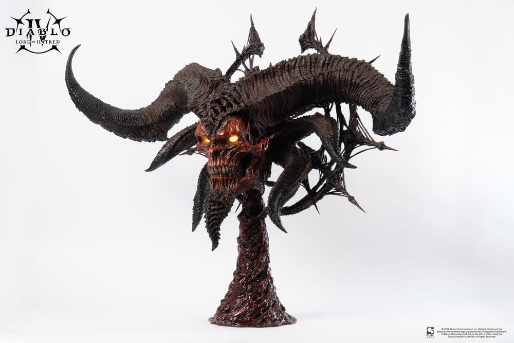 Diablo IV Réplica 1/1 Scale Art Mask Lord of Hatred Mephisto 94 cm