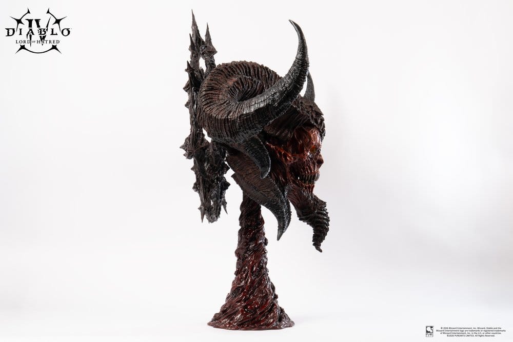 Diablo IV Réplica 1/1 Scale Art Mask Lord of Hatred Mephisto 94 cm