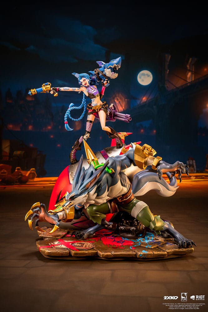 League of Legends Estatua 1/10 2XKO Jinx & Warwick Diorama 37 cm - Z POP Toys