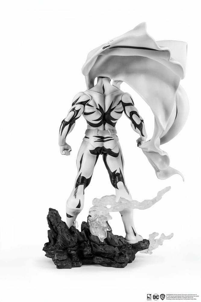 El hombre de acero PX Estatua PVC 1/8 SDCC 2024 Superman Black & White Version 36 cm