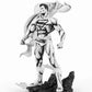 El hombre de acero PX Estatua PVC 1/8 SDCC 2024 Superman Black & White Version 36 cm