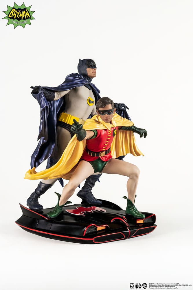 DC Comics Estatua PVC 1/8 Diorama Batman & Robin 1966 23 cm
