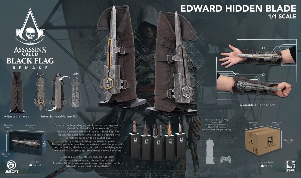 Assassin's Creed Réplica 1/1 Edward Hidden Blade