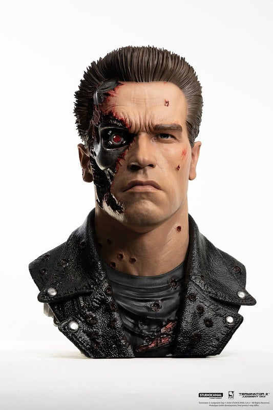 Terminator 2 Replik 1/1 T-800 Model 101 Battle Damaged Art Mask 47 cm - Z POP Toys
