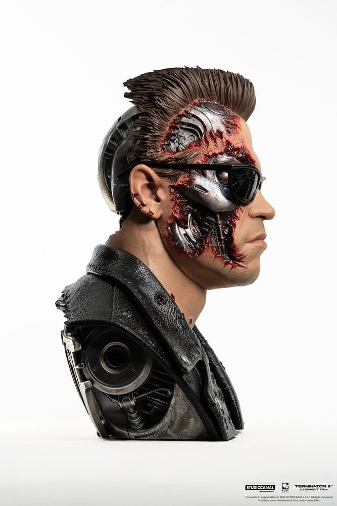 Terminator 2 Replik 1/1 T-800 Model 101 Battle Damaged Art Mask 47 cm - Z POP Toys
