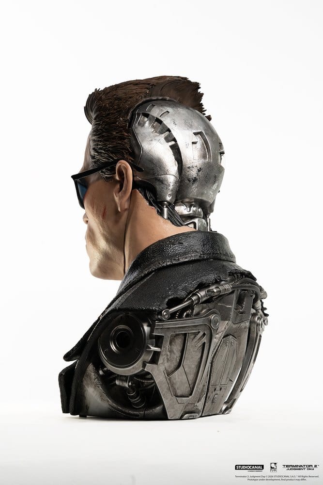 Terminator 2 Replik 1/1 T-800 Model 101 Battle Damaged Art Mask 47 cm - Z POP Toys