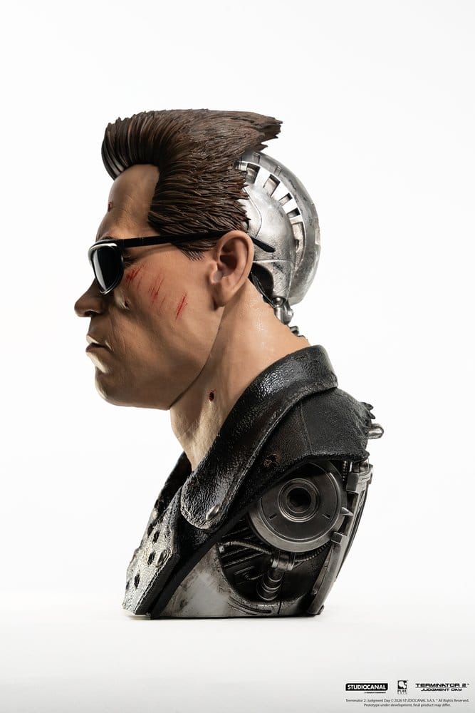Terminator 2 Replik 1/1 T-800 Model 101 Battle Damaged Art Mask 47 cm - Z POP Toys