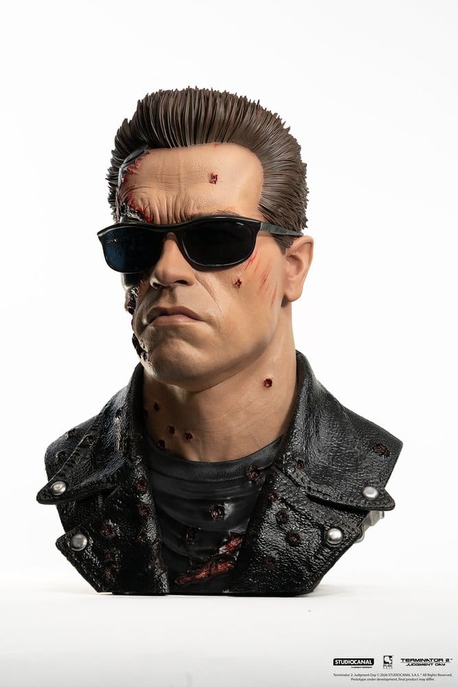 Terminator 2 Replik 1/1 T-800 Model 101 Battle Damaged Art Mask 47 cm - Z POP Toys