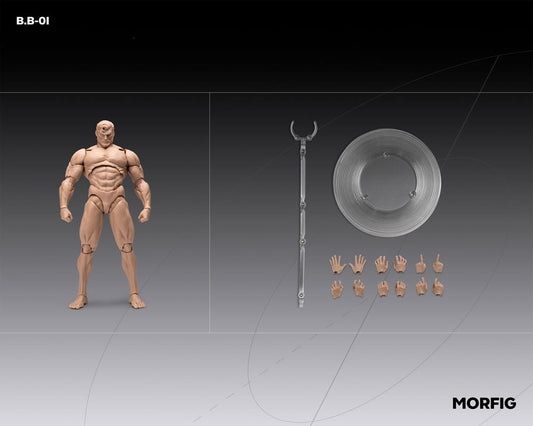 Inart Figura 1/12 Blank Male Body White 17 cm - Z POP Toys