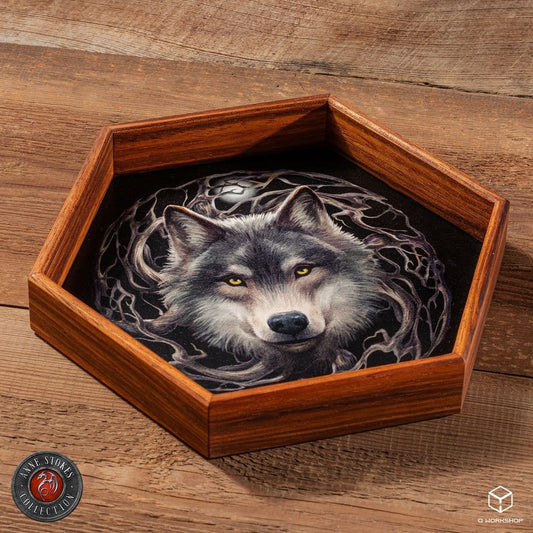 Anne Stokes Bandeja para dados Night Forest 20 cm