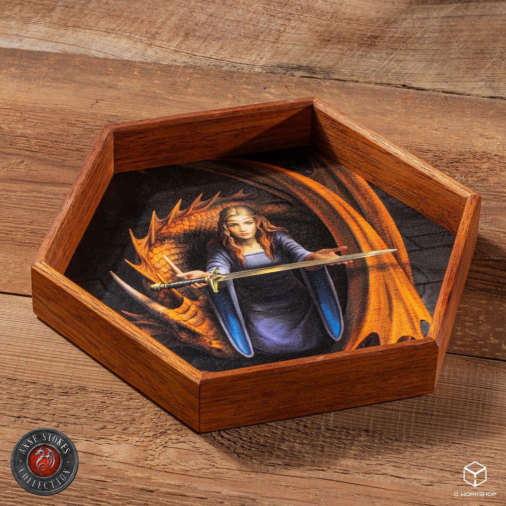 Anne Stokes Bandeja para dados Night Forest 20 cm