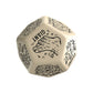 Viridian Jumbo dado Monster Generator Die D12 Beige