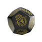 Viridian Jumbo dado Trap Generator Die D12 Negro