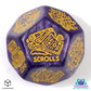 Viridian Jumbo dado Treasure Generator Die D12 Shimmering Purple
