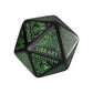 Viridian Jumbo dado Dungeon Room Generator D20 Negro