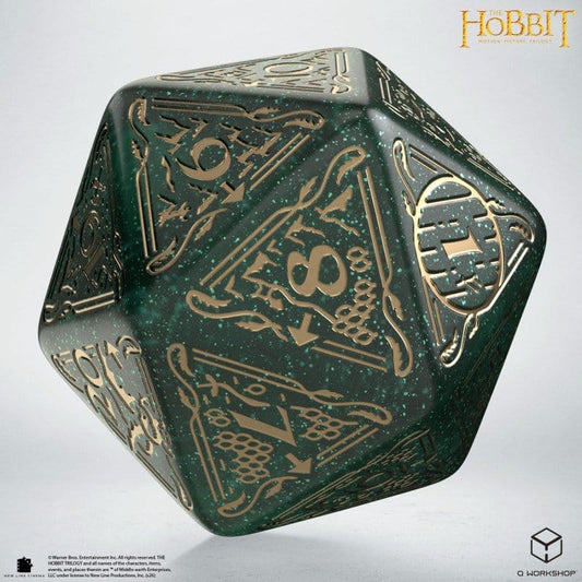El Hobbit Spindown Jumbo Dado Verdant TCG D20