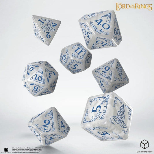 El Señor de los Anillos Set de 7 Dados Rivendell (Piedra)