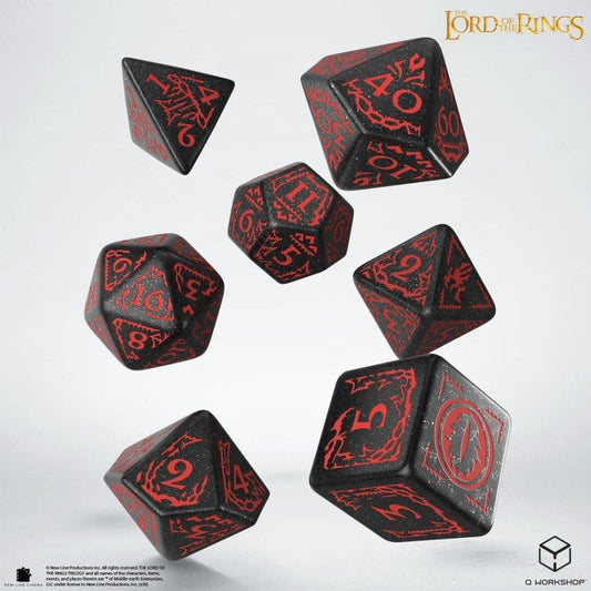 El Señor de los Anillos Set de 7 Dados Mordor