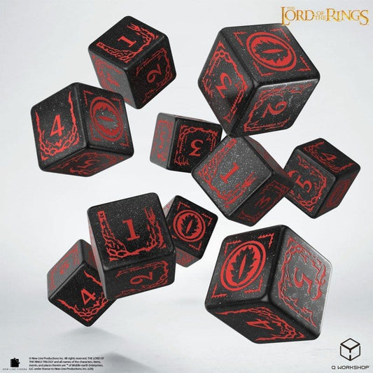 El Señor de los Anillos: Pack de 10 Dados D6 Mordor