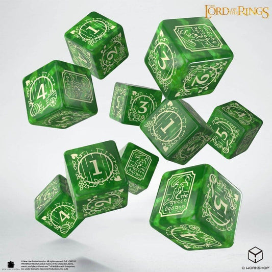 El Señor de los Anillos: Pack de 10 Dados D6 La Comarca