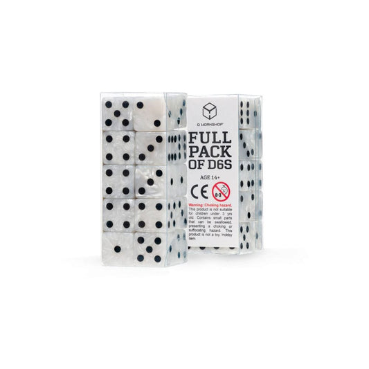 Q Workshop Pack de Dados Full Pack D6 Pearl  (20)