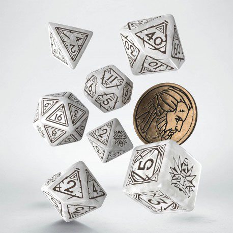 The Witcher Pack de Dados Geralt The White Wolf (7)