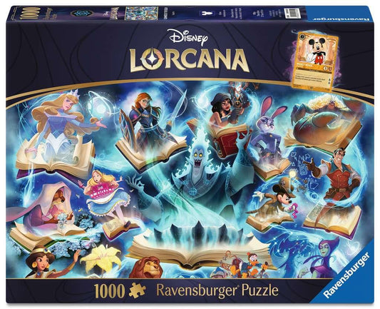 Disney Lorcana Puzzle Glimmers of the Realm: Sapphire (1000 piezas)